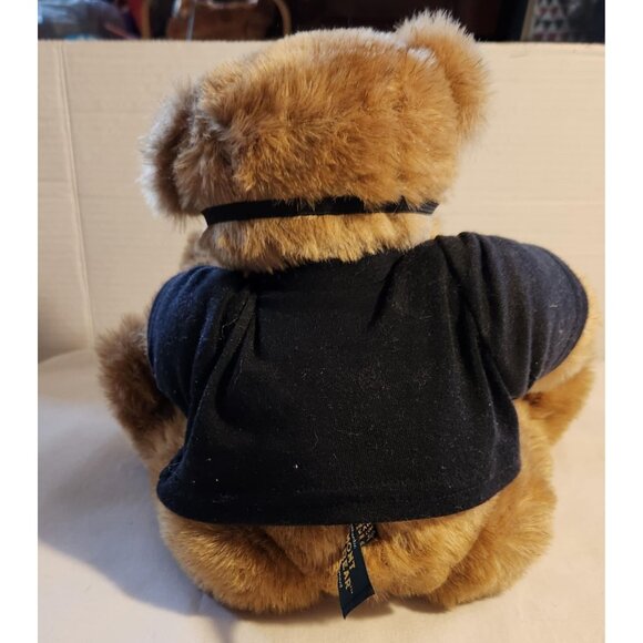 Vermont Teddy Bear Love Bandit Plush 10" Jointed Poseable Wearing Mask & Shirt V - Picture 5 of 8